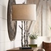 John Timberland Woodland 30" Tall Faux Birch Tree Large Farmhouse Rustic Country Cottage End Table Lamp White Single Living Room Bedroom Bedside - 2 of 4