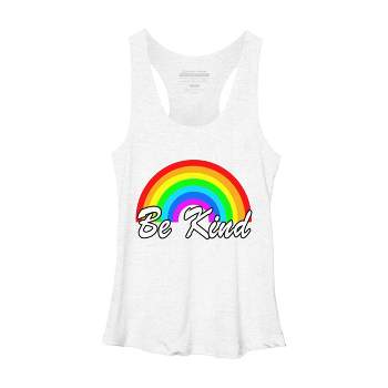Adult Design By Humans Be Kind Autism Awareness Rainbow Choose Kindness By Racerback Tank Top
