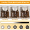 GustoWave Makeup Vanity Desk with Lights & Power Outlet, Corner Vanity Table with 5 Rotating Drawers,3 Color Lighting, Dressing Table - 2 of 4