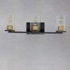 Maxim Lighting Sleek 3 - Light Vanity in  Antique Brass/Black - 2 of 4