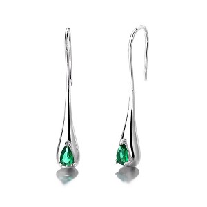 Sterling Silver Gemstone Water Drop Earrings - 1 of 4