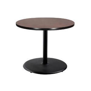 Hampden Furnishings 30" Bennet Collection Round Dining Table Black/Mahogany - 1 of 4