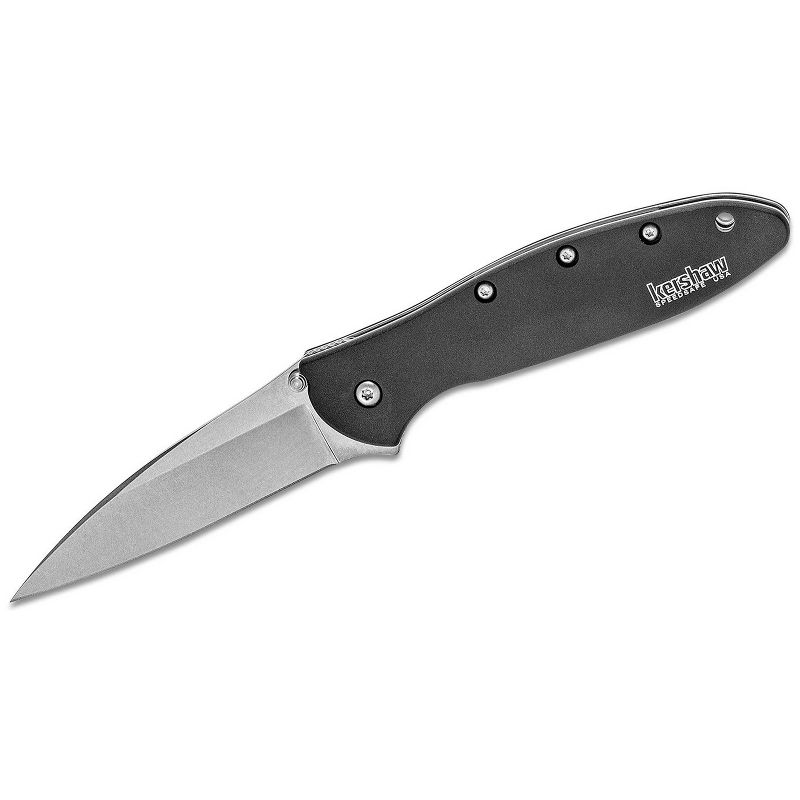 Kershaw Black/Stonewash Leek Knife, 1 of 5