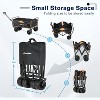 MaseiKar Heavy Duty 350 Lbs Capacity Collapsible Wagon, Outdoor Folding Camping Wagons, Grocery Portable Utility Cart, Adjustable Rolling Carts - 2 of 4