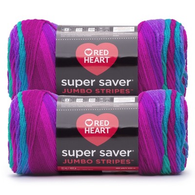 Red Heart Super Saver Yarn 12 Pack-Polo Stripe