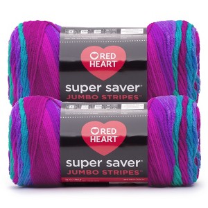 Red Heart Super Saver Yarn 12 Pack-Polo Stripe - 1 of 3