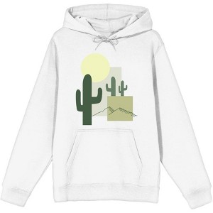 Natural World Cacti & Shapes Adult Long Sleeve Hoodie - 1 of 2