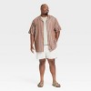 Men's Short Sleeve Striped Camp Button-Down Shirt - Goodfellow & Co™ - 3 of 3