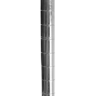 Chrome 2-Tier Wire Shelving Unit, 21"D x 42"W x 14"H