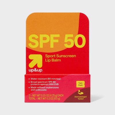 Sport Sunscreen Lip Balm - SPF 50 - 0.3oz - up&up™