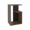 NicBex 25" High 3-Tier Shelf Side End Table,Dark Walnut Coffee Table End Table for Living Room,Bedroom - 4 of 4