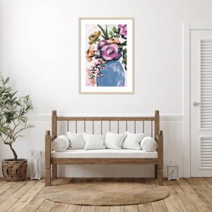 Amanti Art Painterly Florals in Vase II by Yvette St. Amant Framed Wall Art Print - 1 of 4