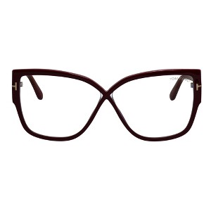 Tom Ford FT 5828-B 066 Mens Irregular Eyeglasses Red 60mm - 1 of 2