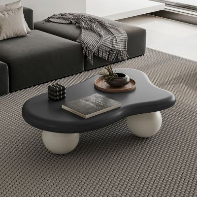 CENGHU Cloud Shaped Coffee Table, Tea Table, Sofa Table, Modern End Side Table for Living Room, Dining  Room, Bedroom, Small Spaces
