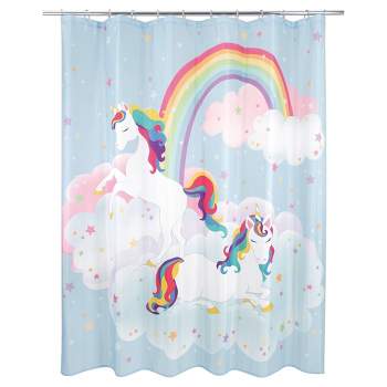 Unicorn and Rainbow Kids' Shower Curtain - Allure Home Creations
