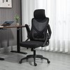 Ergonomic Office Chair,Swivel Computer Task Chair with Flip up Arms & Adjustable Back Height,High Back Office Desk Chair for Long Hours Study Work - 3 of 4