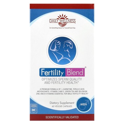 Fertility Blend for Men | Clinically validated Supplement That Naturally Improves Fertility Health | Helps Boost Sperm Count & Strength Needed for Egg