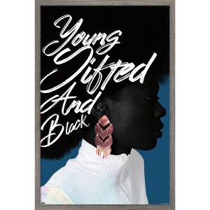 Trends International NUMA Art - Young Gifted And Black Framed Wall Poster Prints - 1 of 4