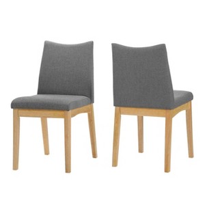 Dimitri Dining Chair (Set of 2) - Oak - Christopher Knight Home, Gray/Brown