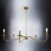 Urban Ambiance Luxury New Traditional Chandelier,  12''H x 41''W,  Brushed Gold Finish, ULB2061 - 4 of 4