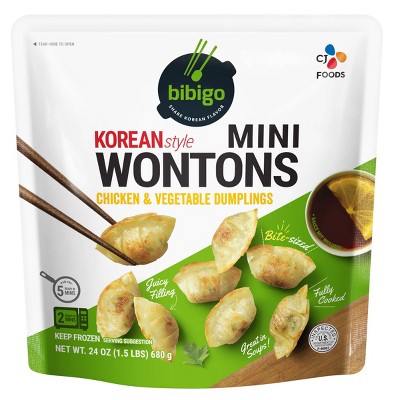 Bibigo Frozen Mini Wontons Chicken & Vegetable - 24oz