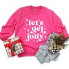 Simply Sage Market Women's Graphic Sweatshirt Whimsical Let's Get Jolly - 3 of 4