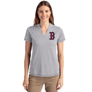 Boston Red Sox Cutter & Buck Forge Eco Heathered Stretch Womens Blade Top - 1 of 1