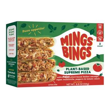 MingsBings Frozen Plant Based Supreme Pizza - 2ct/8.8oz