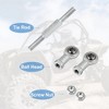 Unique Bargains M8 Steering Suspension Tie Rod for 49cc Electric ATV Go Kart 2Pcs Silver Tone - 4 of 4