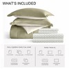 BAGOKIE 5/7 Pieces Bedding Set Reversible Comforter and Patterned Sheet Set - 4 of 4