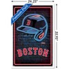 Trends International MLB Boston Red Sox - Neon Helmet 23 Framed Wall Poster Prints - 3 of 4