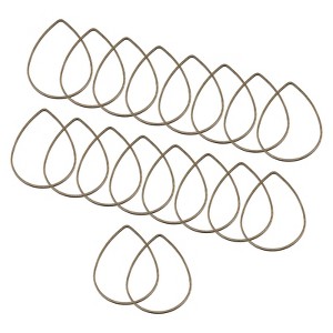 Unique Bargains Copper DIY Jewelry Making Wide Usage Easy to Use Beading Hoop Earrings 60Pcs - 1 of 4