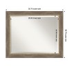 Amanti Art Driftwood Tan Beveled Wood Framed Bathroom Vanity Wall Mirror - 3 of 4