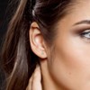 EVERLY JEWELRY | Sterling Silver 1 CT DEW Created White Moissanite Fashion Post Earrings - 4 of 4