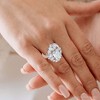 Pompeii3 Certified 7Ct High Jewelry Diamond Ring 14k Gold Lab Created - 4 of 4