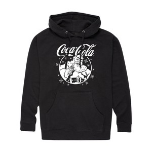Men's - Coca Cola - Santa Circle Graphic Fleece Pullover Hoodie - 1 of 4