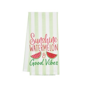 C&F Home Watermelon & Good Vibes Cotton Kitchen Towel - 1 of 4