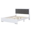 4-Piece Bedroom Sets, Queen Size Upholstered Bed with LED Lights, Mirrored Nightstands and Dresser 4W - ModernLuxe - 4 of 4