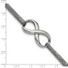 Black Bow Jewelry Infinity Symbol Double Strand Bracelet in Stainless Steel, 7.5 Inch - 4 of 4
