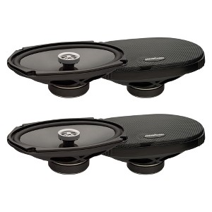PowerBass 2 Pairs of OE-692T 6x9" Shallow Mount Coaxial 2-Ohm Speakers - 1 of 4