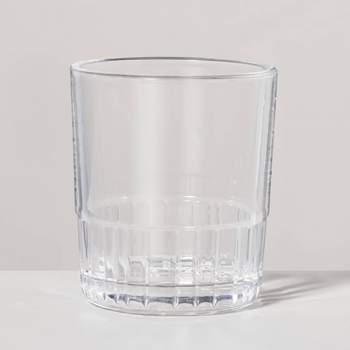 6.5oz Short Fluted Glass Tumblers Clear - Hearth & Hand™ with Magnolia