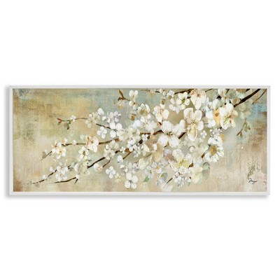 Stupell Industries Blooming Flower Tree Branch Painting, 24" x 10"