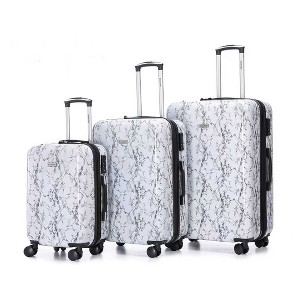 AENKYO 3-Piece Luggage Set, 20/24/28 Inch PC Hard Shell Suitcases TSA Lock - Lightweight Expandable Travel Luggage - 1 of 4