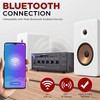 Pyle Compact Mini Home Power Amplifier - 40W Smart Small Audio Stereo Receiver w/ AUX 2 Microphone - 3 of 4