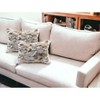 HomeRoots Set of Two 12" X 20" Tan and White Rabbit Natural Fur Throw Pillow - 2 of 4