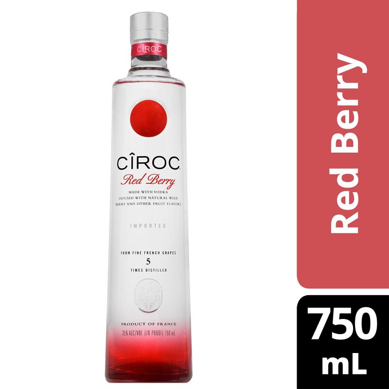 C&#206;ROC Red Berry Vodka - 750ml Bottle, 1 of 7