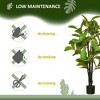 HOMCOM 4.5FT Artificial Fiddle Leaf Fig Tree, Faux Decorative Plant in Nursery Pot for Indoor or Outdoor D¨¦cor - 3 of 4