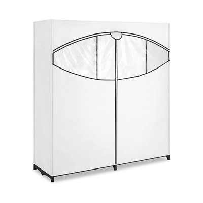 Vtec Trading White Extra-Wide Wardrobe Closet
