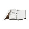 Universal Heavy-Duty Fast Assembly Lift-Off Lid Storage Box, Letter/Legal Files, White, 12/Carton - 2 of 4