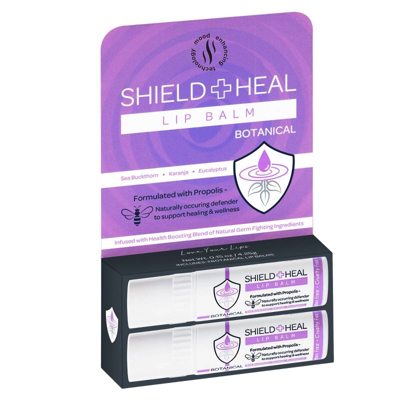 Shield+Heal Botanical Lip Balm - 2pk/0.30oz, 3 of 9